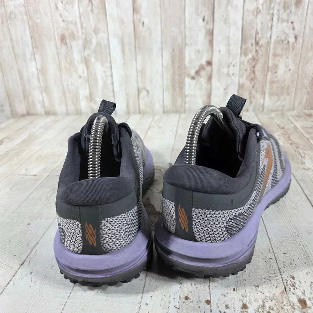 Brooks Revel 7 Womens Running Shoes Grey Purple Bronze 1204241B522 Size 8.5 B